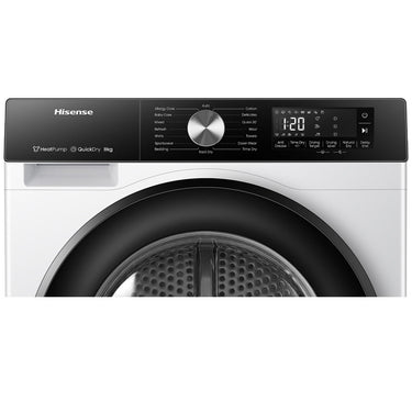 Factory second Hisense HDFS80HS 8 kg Series 3 Heat Pump Dryer – White
